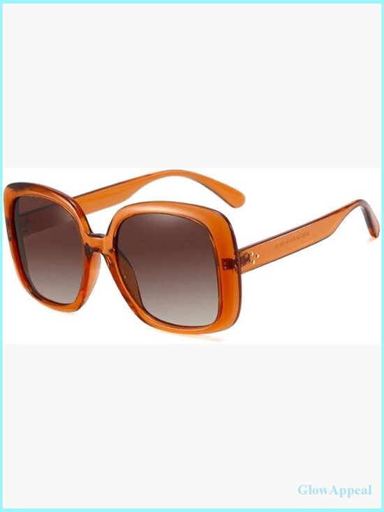 Oversized Square Polarized Sunglasses Retro UV400 Protection main image 6